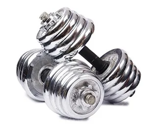 Cambered solid steel polyurethane dumbbell steel grip (UDBT)