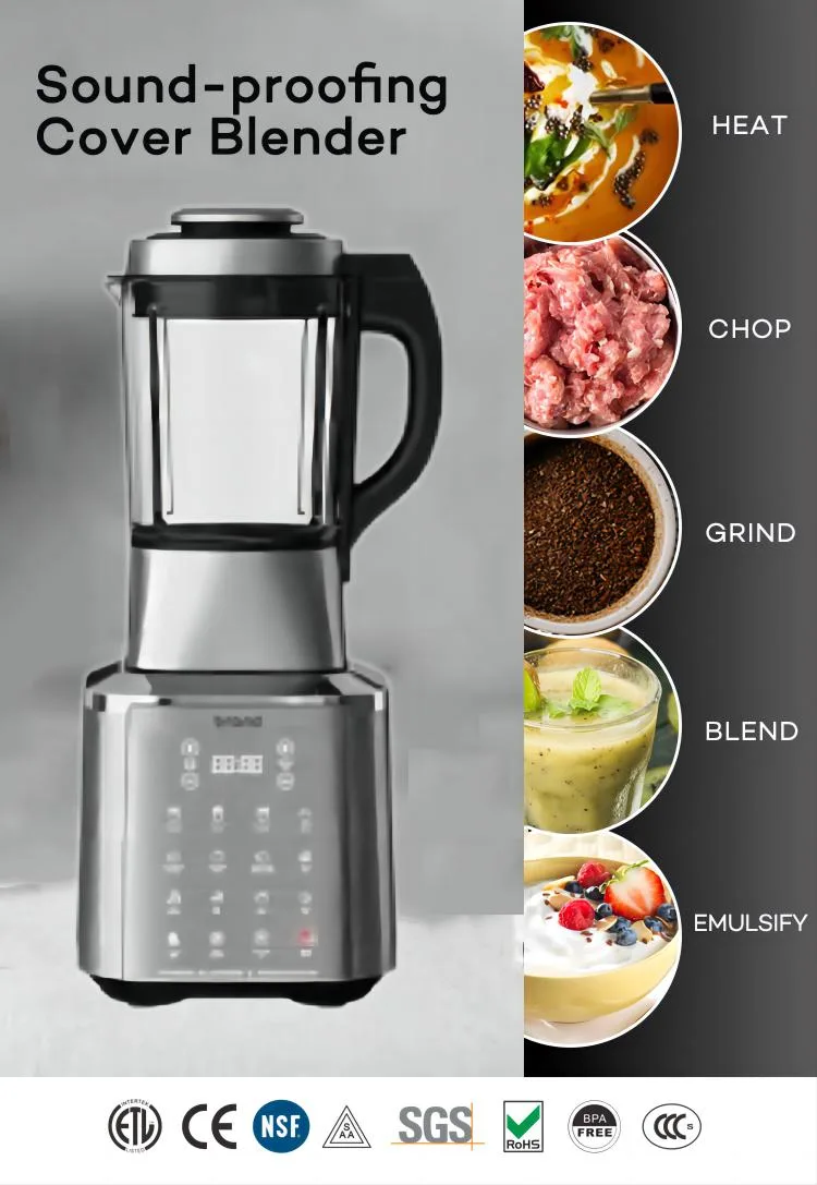 1.75L Heating Blender with Glass Jar