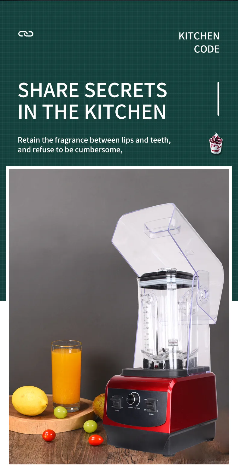 Lower Noise High Speed Blender For Commercial