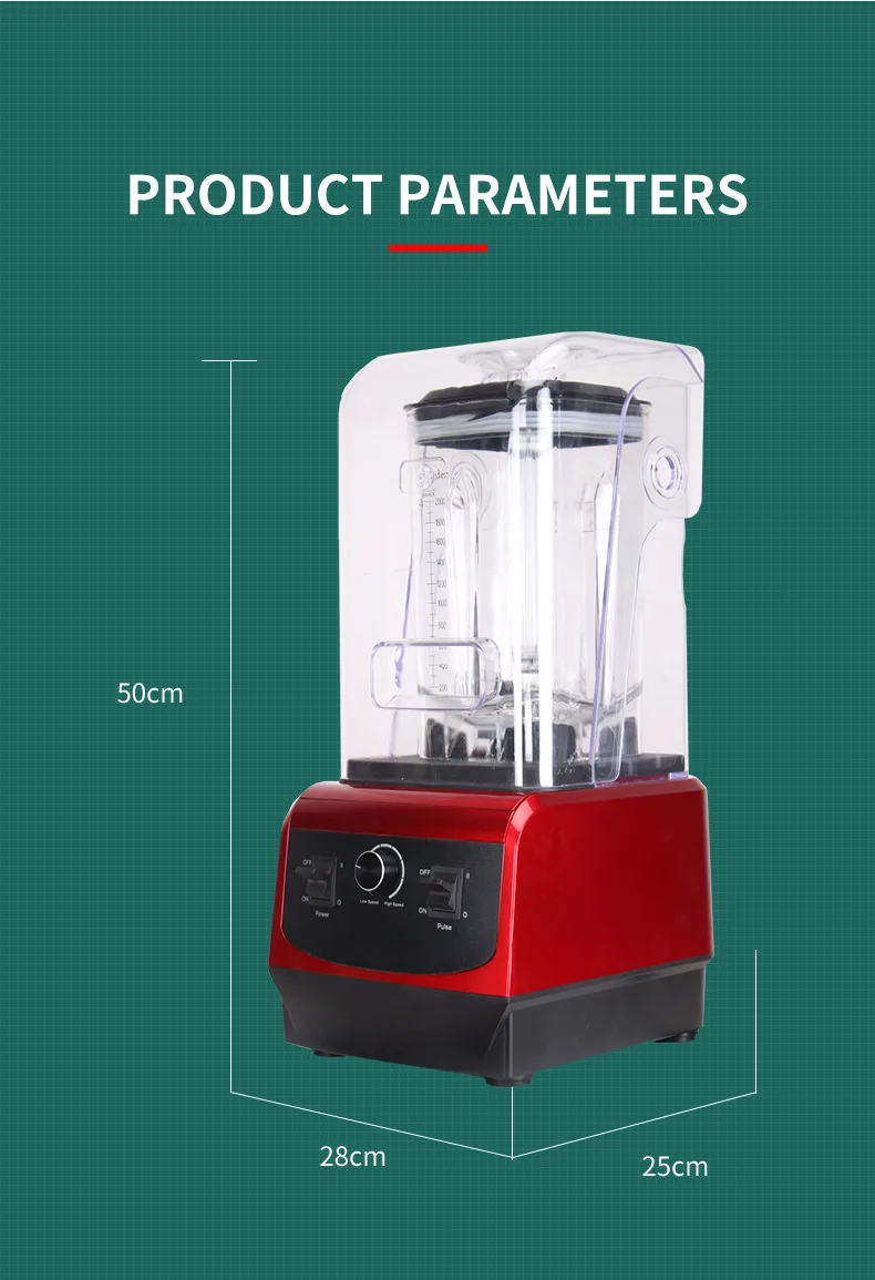 Lower Noise High Speed Blender For Commercial