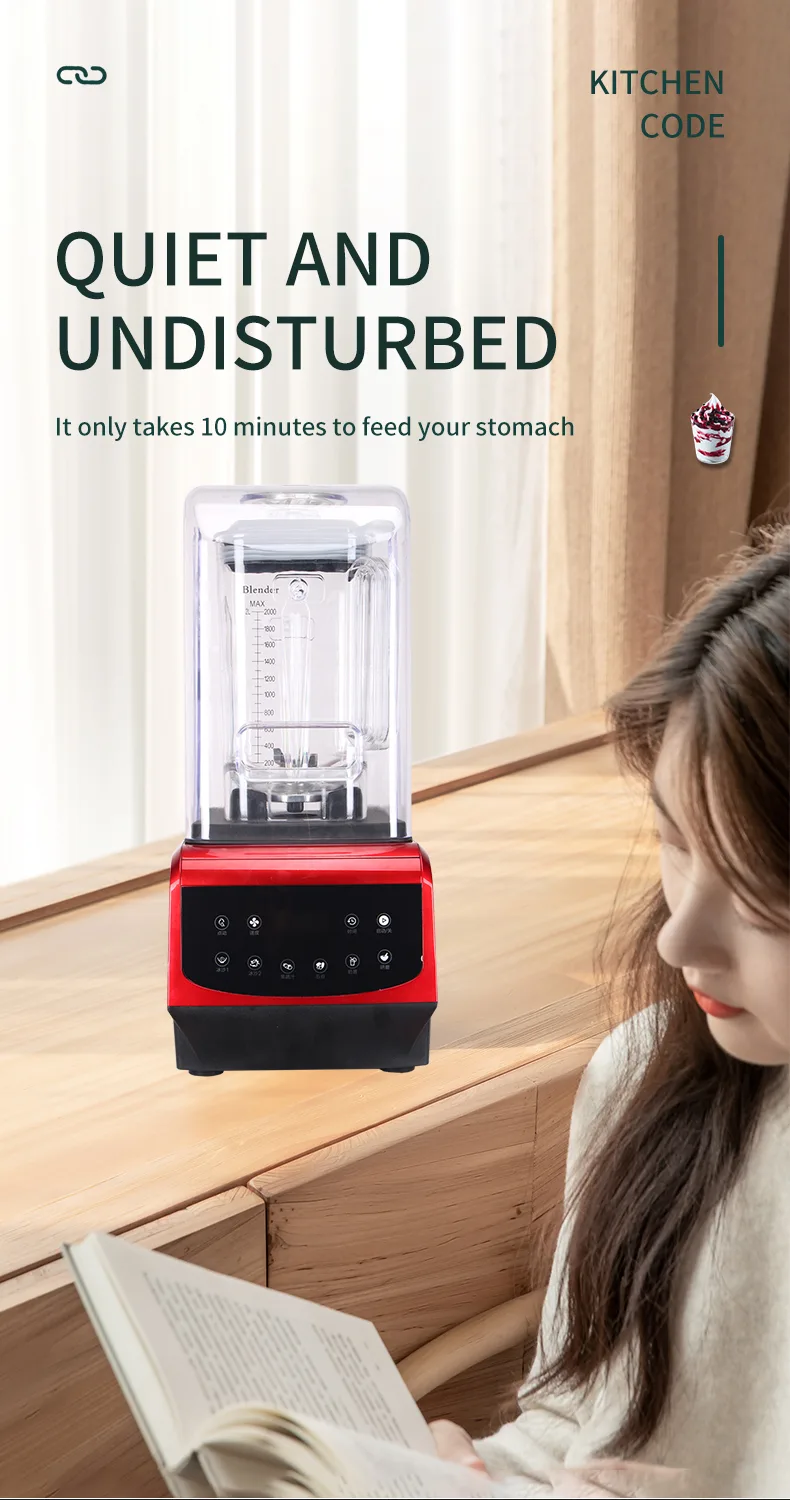 Digital Soundproof High Speed Blender For Commercial Digital Soundproof High Speed Blender For Commercial