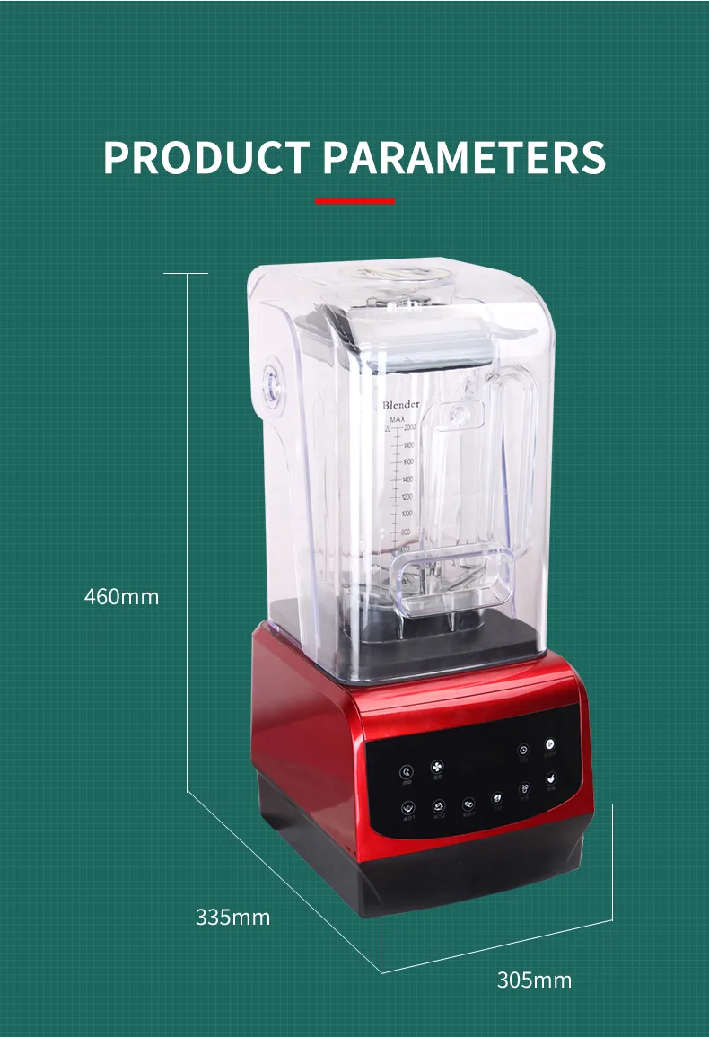 Digital Soundproof High Speed Blender For Commercial Digital Soundproof High Speed Blender For Commercial