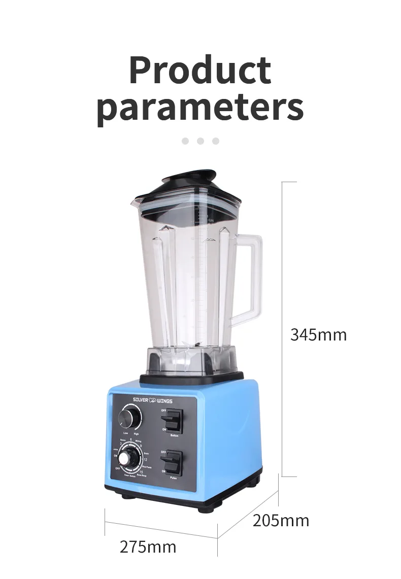 2L Milkshake Mechanical Blender Juice Mixer