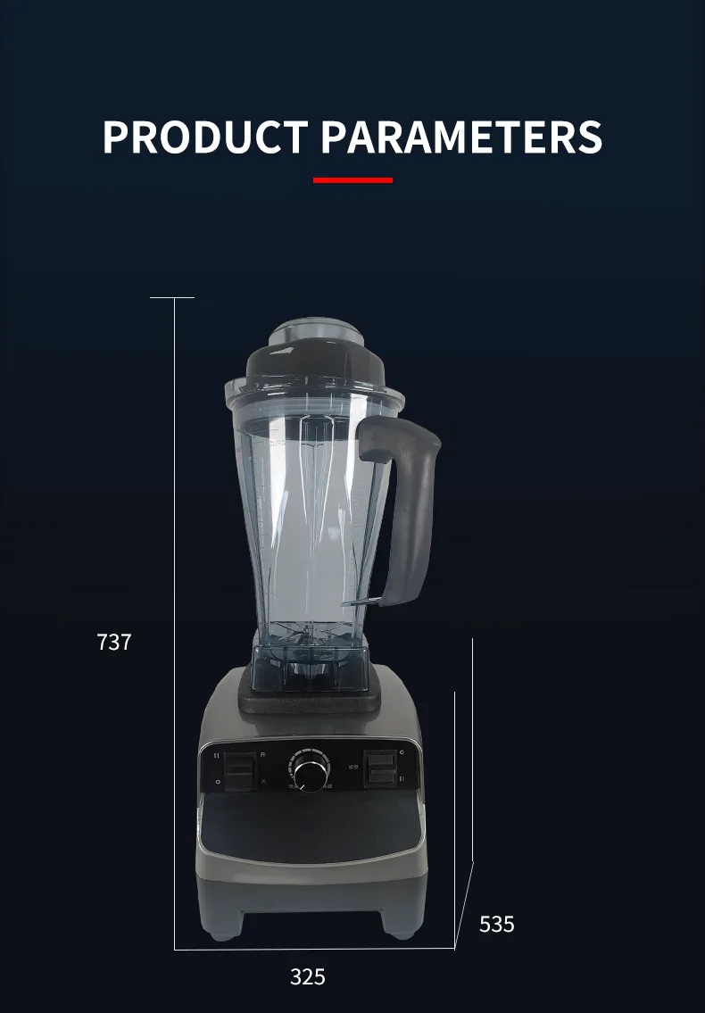 2L Heavy Duty Fruit Blender for Home Use