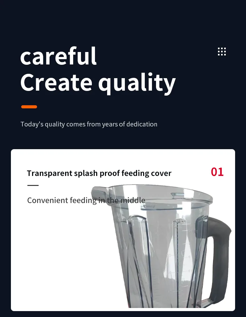 2L Heavy Duty Fruit Blender for Home Use