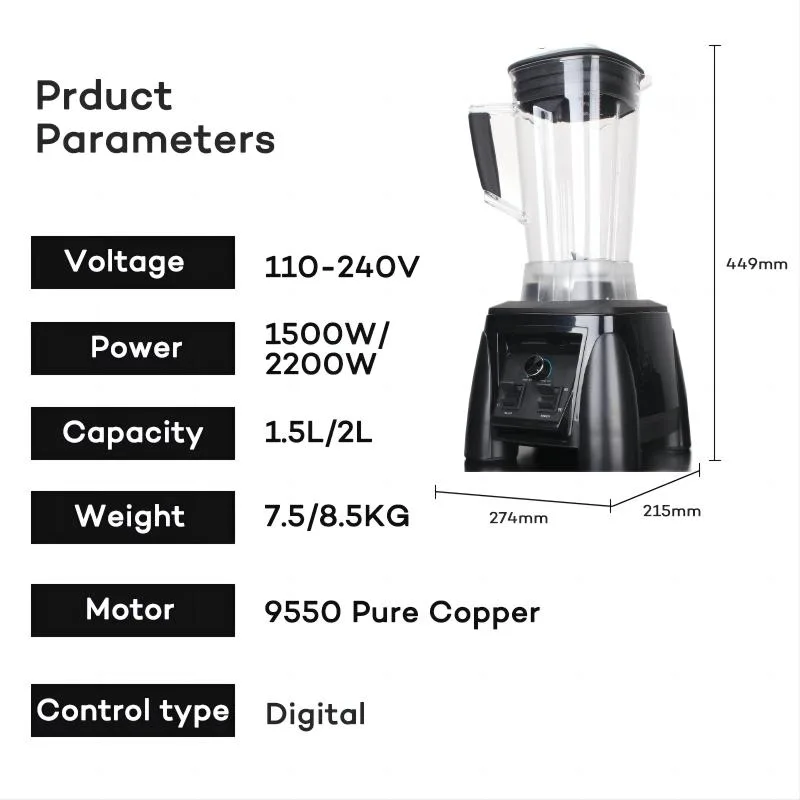 New Style 3L Electric High Speed Blender