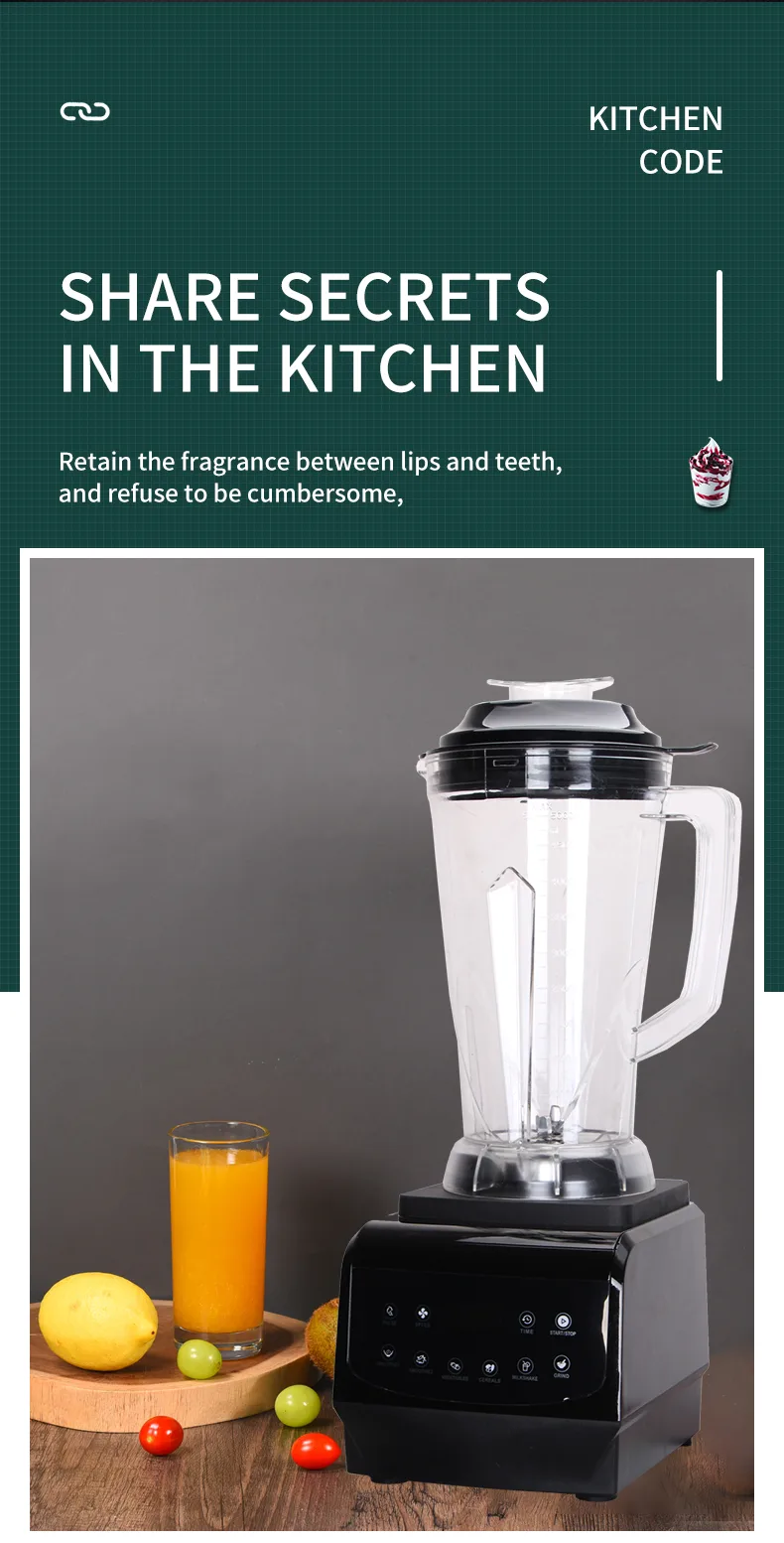 Digital Large Capacity Commercial Heavy Duty Blender