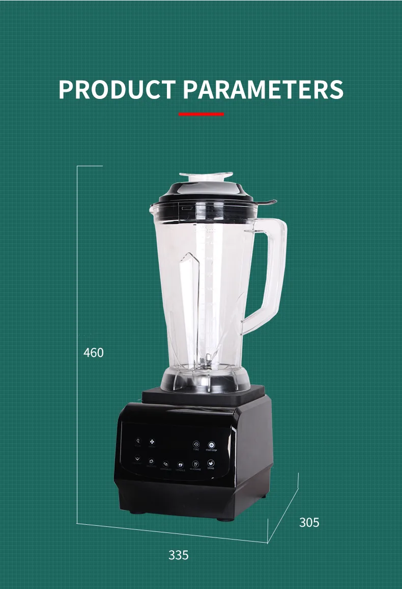 Digital Large Capacity Commercial Heavy Duty Blender