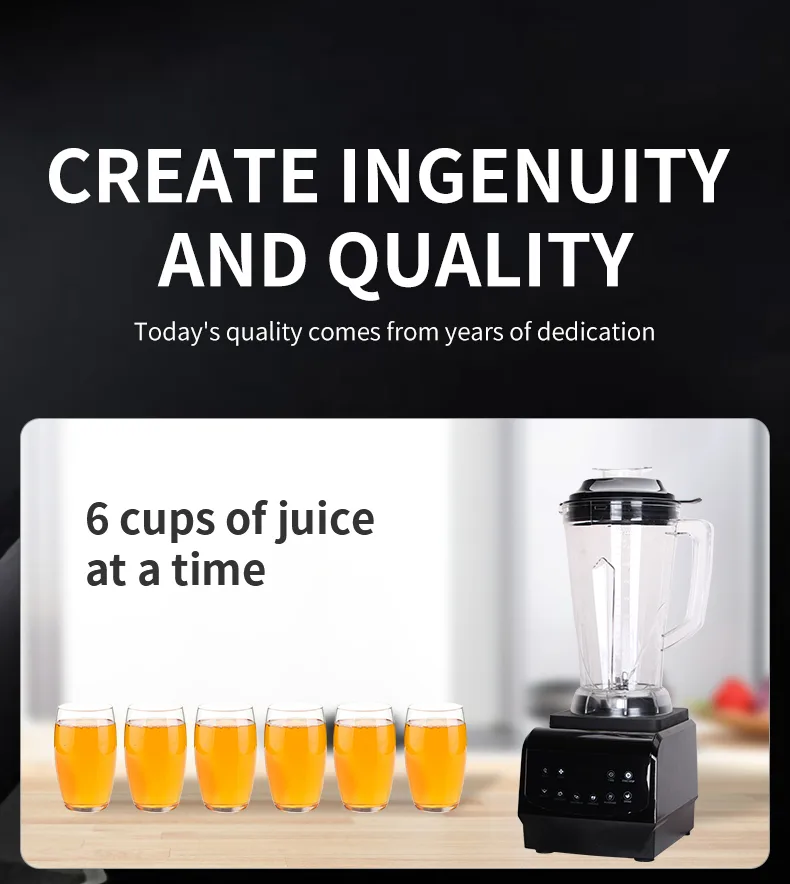 Digital Large Capacity Commercial Heavy Duty Blender