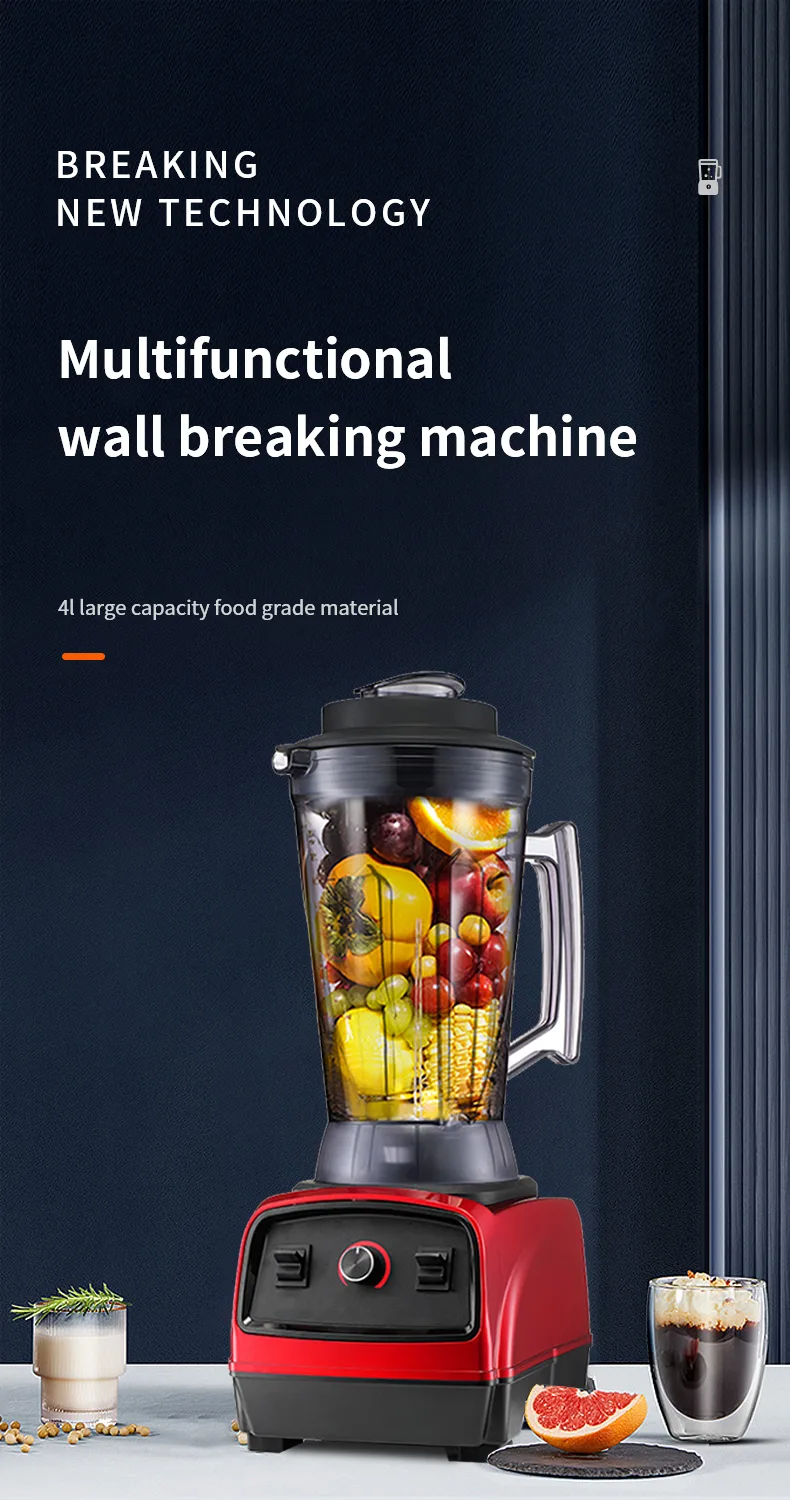 2.5L/4L Large Capacity Commercial Heavy Duty Blender