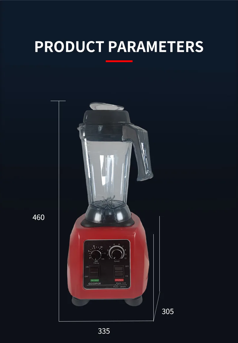 4L/5L Commercial Heavy Duty Blender