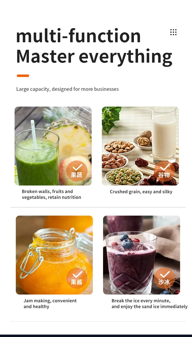 4L/5L Commercial Heavy Duty Blender