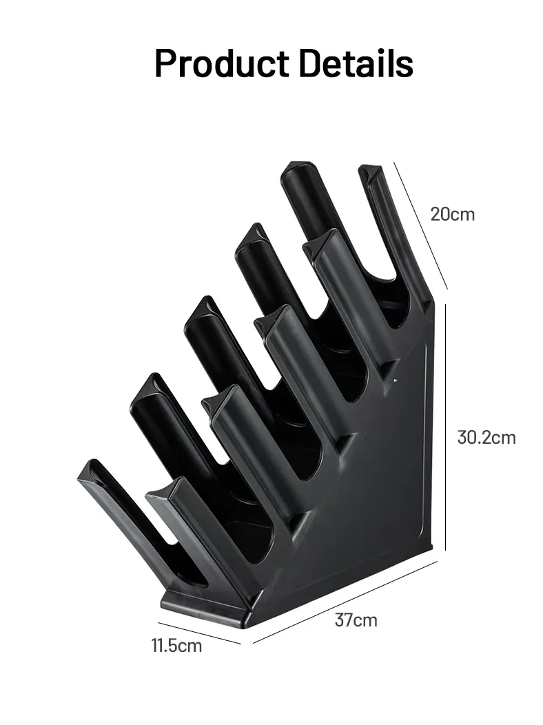 Tilt 4-Compartment Cup Holder Plastic Material