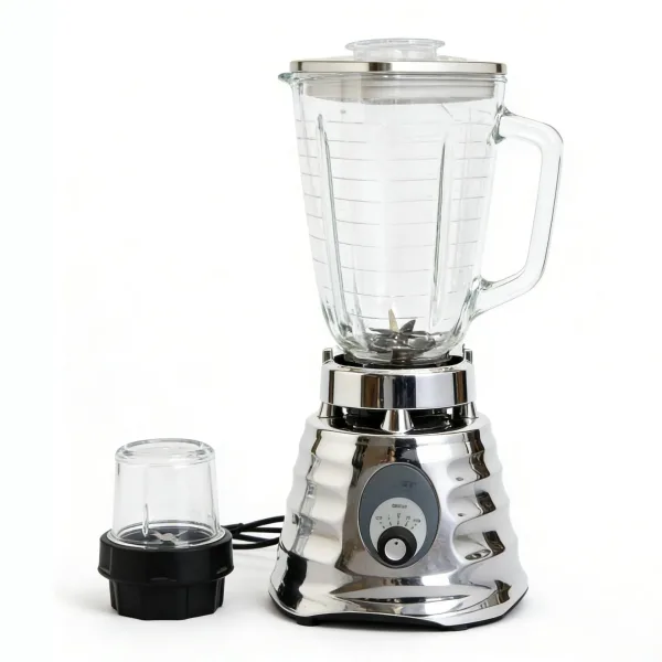 1.25L Glass Jar Household Blender with Plastic Small Grinder Jar