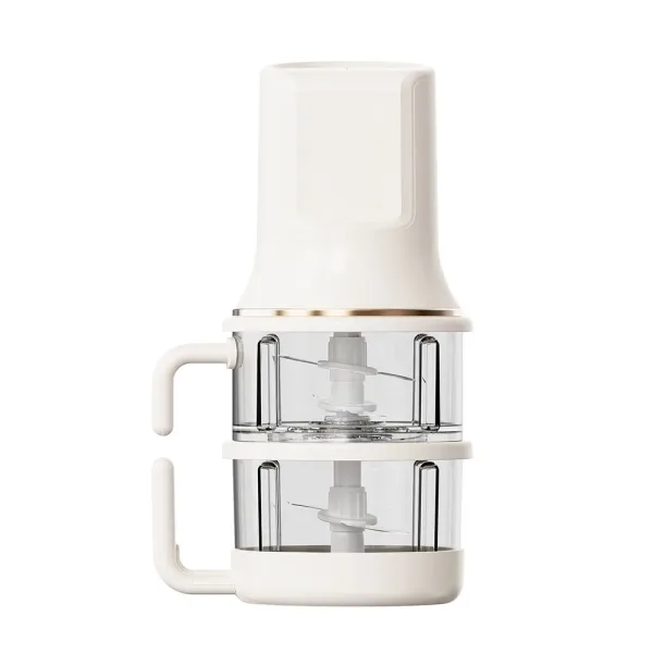 Double-layer Food Mixer Vegetabel Meat Chopper for Household Use